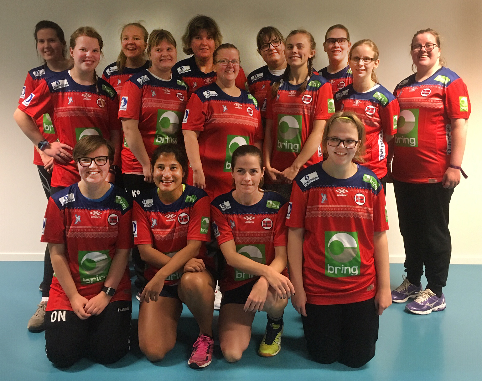 Håndballtroppen hadde samling på Jessheim i oktober og gleder seg til mesterskapet. Foto: Eva Skei, Norges Håndballforbund 
