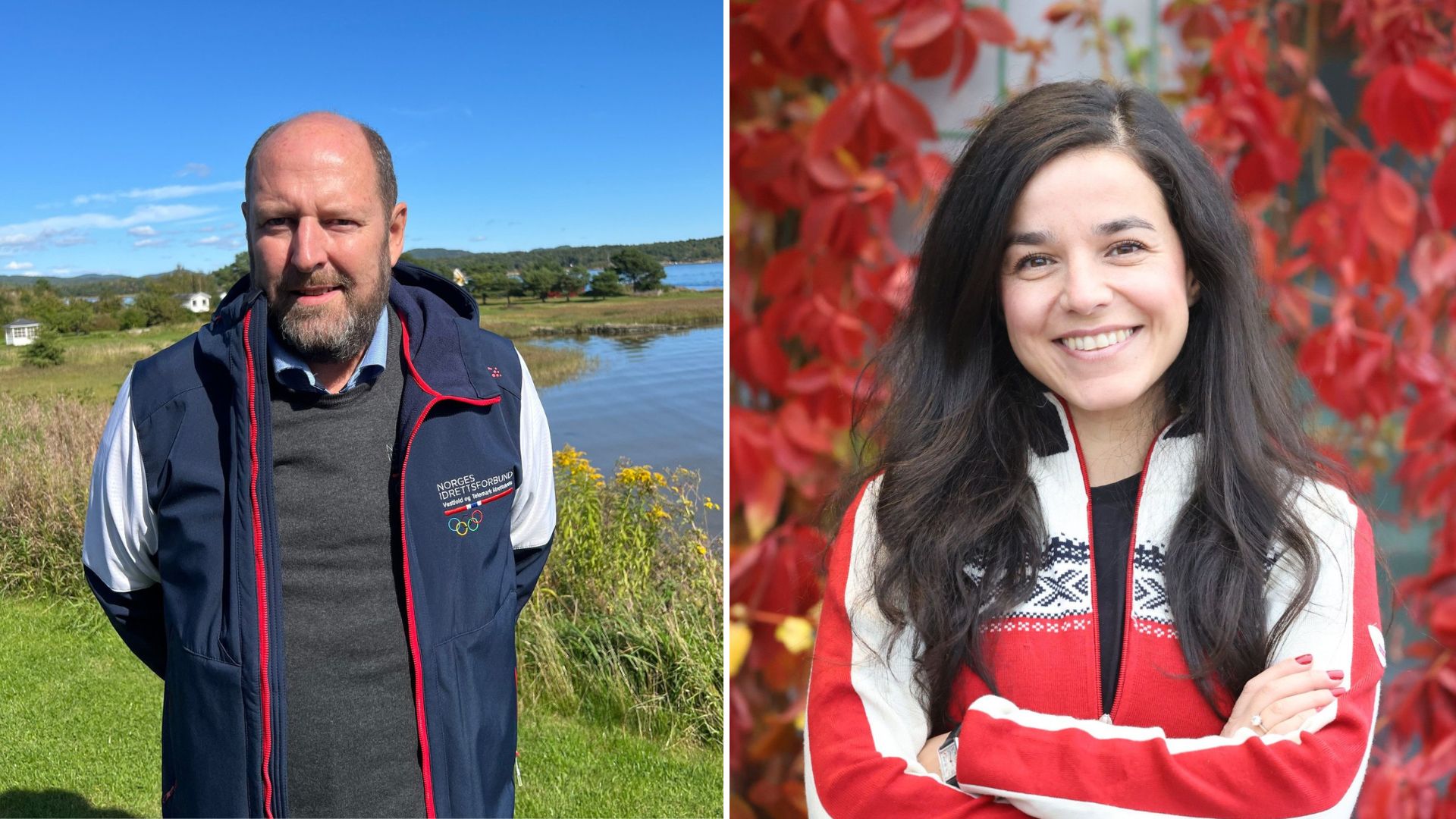Styreleder i Vestfold og Telemark idrettskrets Hans Martin Bærefjell og idrettspresident Zaineb Al-Samarai vil bevare dagens ansvarlige pengespillmodell med ansvarlighet som styrende prinsipp. Foto: Eivind Paauw og Geir Owe Fredheim
