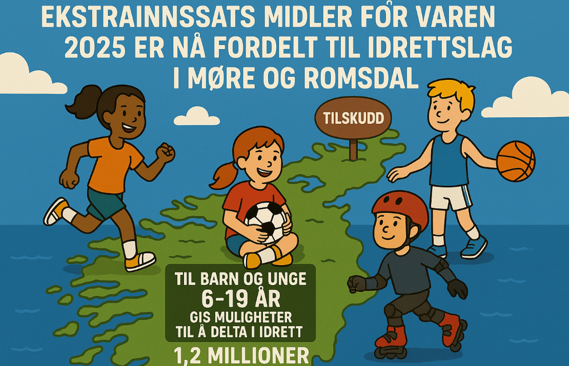Ekstrainnsats midler for våren 2025 er nå fordelt til idrettslag i Møre og Romsdal
