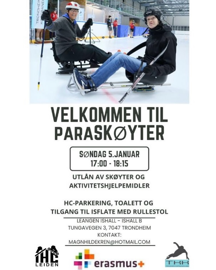 Bli med på åpen paradag skøyter i Trondheim 5. januar i Leangen Ishall.