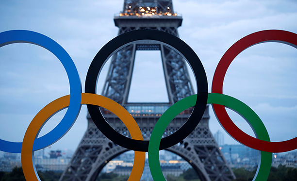 Paris er vertskap for de olympiske ringer i 2024. Los Angeles får lekene i 2028. Foto: NTBScanpix