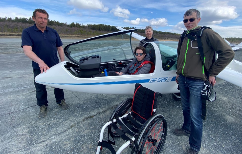 Også rullestolbrukere kan lære seg å fly seilfly. Tirsdag 18. oktober blir det informasjon om muligheter på Paraidrettssenteret i Trøndelag.