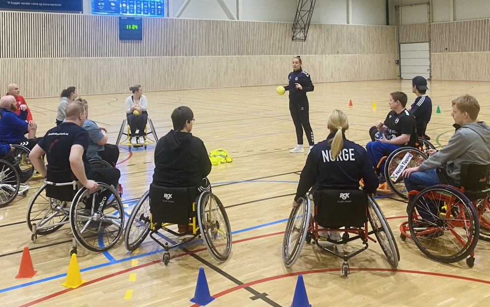 Endelig rullestolhåndball også i Midt-Norge! Lørdag 30. september er det klart for oppstart på Ranheim i Trondheim! (Foto: Per-Einar Johannessen)