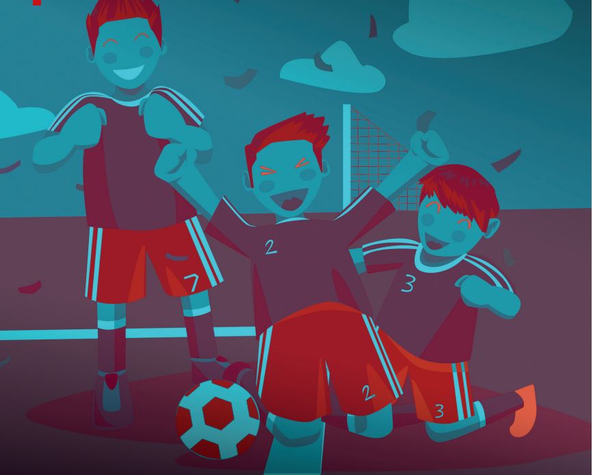 Illustrasjonsbilde av noen barn som spiller fotball
