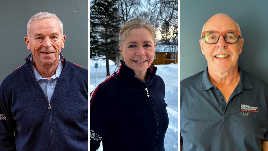 Idrettslederne i nord: Geir Knutsen (Finnmark),  Inger-Lise Brones (Troms) og Reinert Aarseth (Nordland)