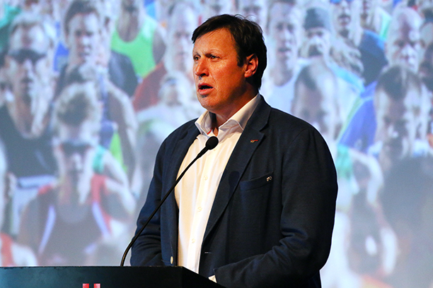 Idrettspresident Tom Tvedt åpnet Ledermøtet i Bodø. Les hele talens hans. Foto: Geir Owe Fredheim 