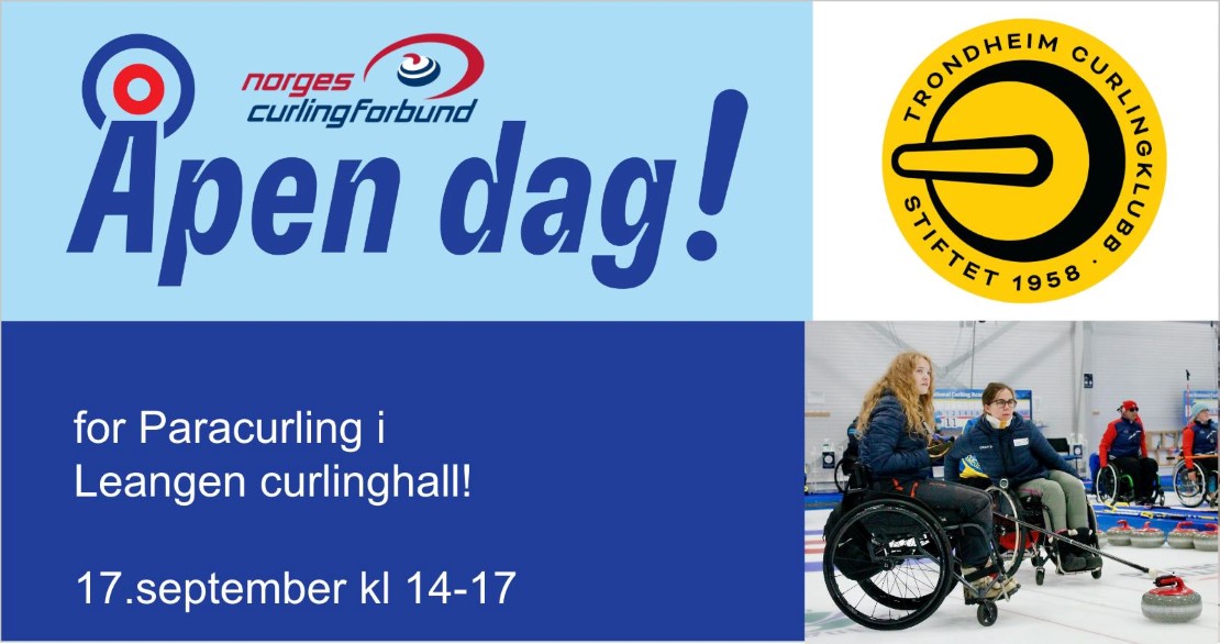 Test ut curling under åpen paradag i Trondheim 17. september.