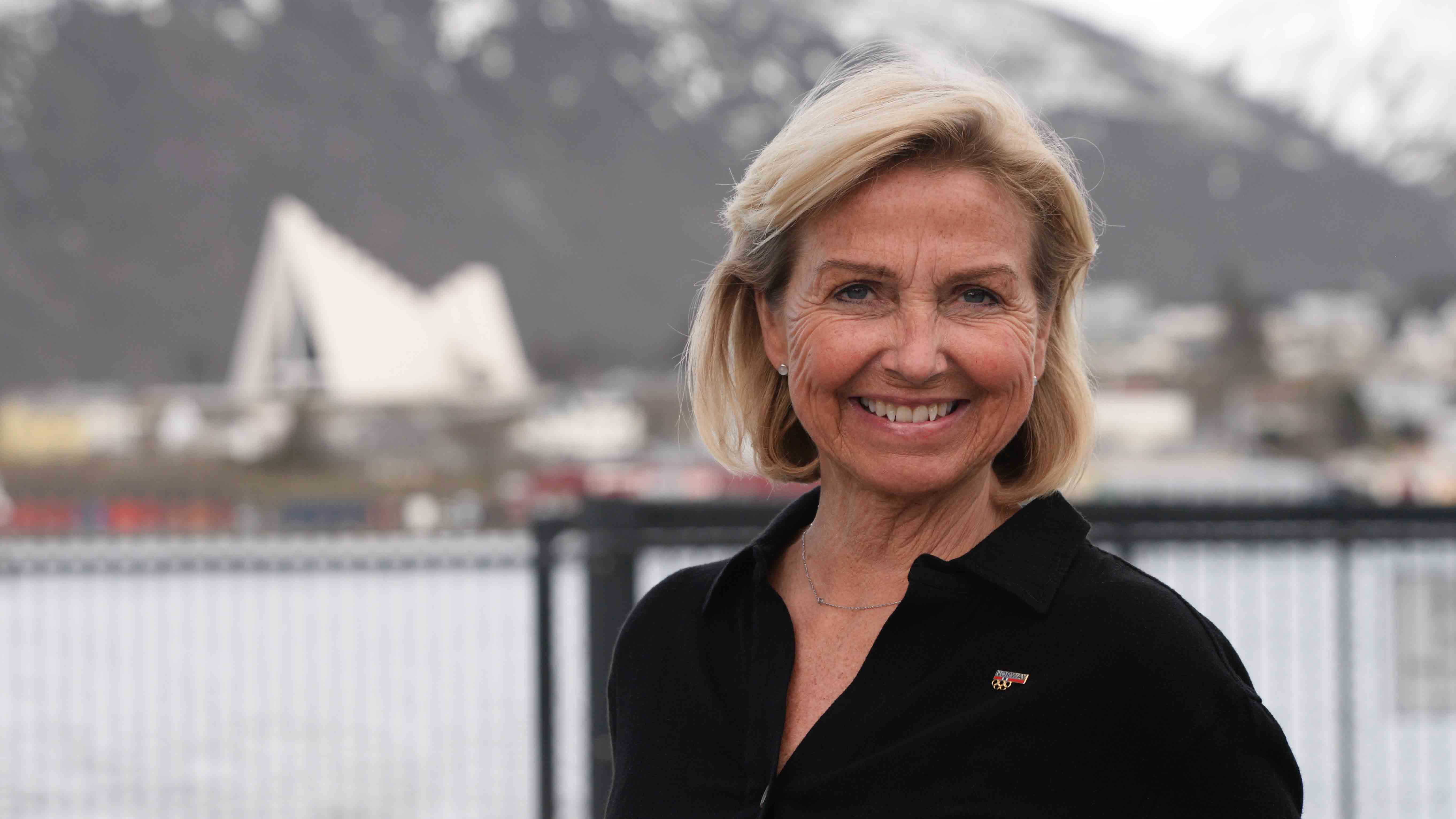 Idrettspresident Berit Kjøll i Tromsø. Foto: Pernille Ingebrigtsen