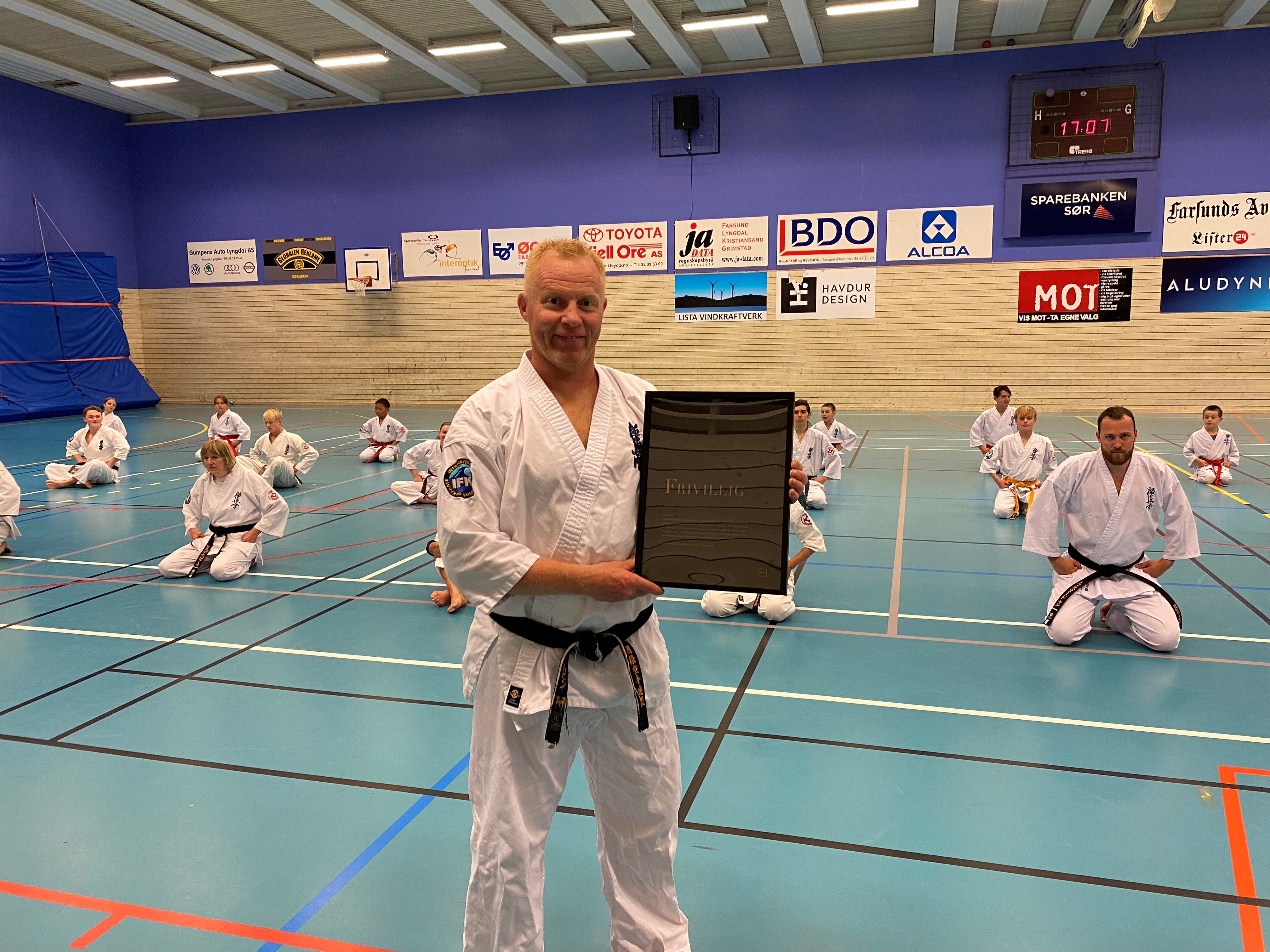 Jan Helge Samuelsen i Lista Karateklubb
