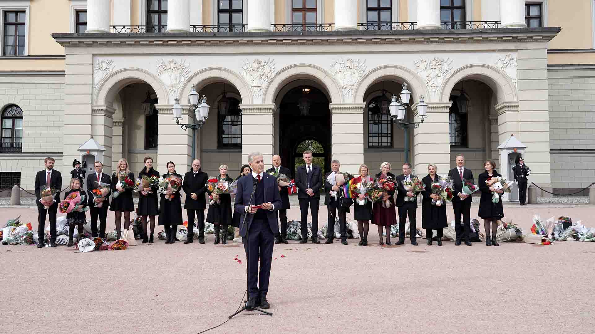 Den nye Støre-regjeringen ble presentert i dag. Foto: Ole Berg-Rusten / NTB