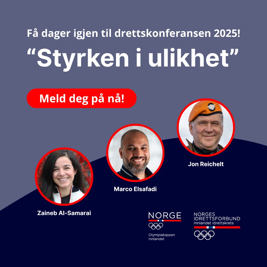 Idrettskonferansen 15. oktober: - Dette er første gang og helt unikt