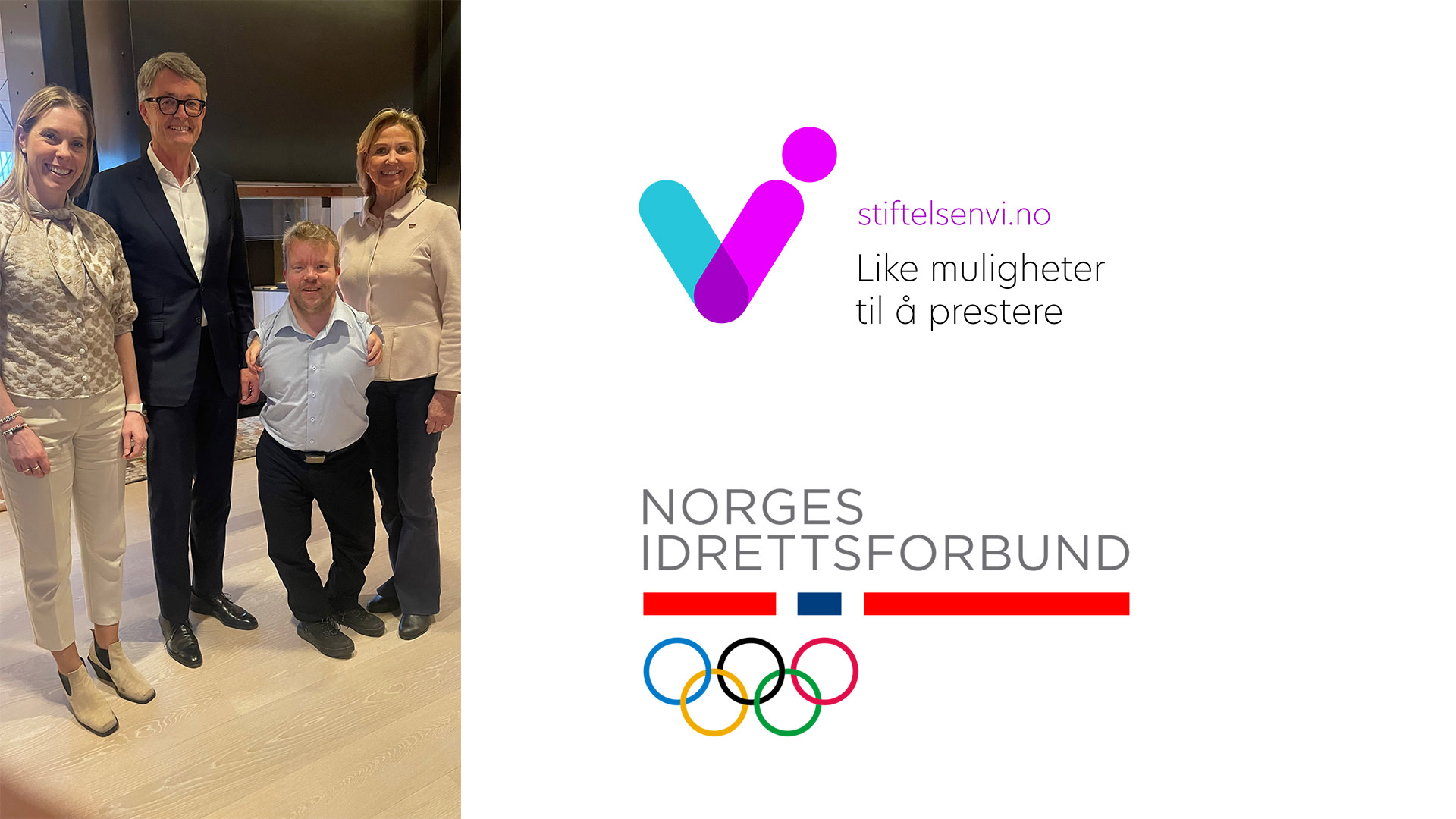 Stiftelsen VI og Norges idrettsforbund videreutvikler samarbeidet