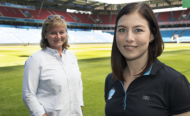 Kari Vanebo og Guro Røen ønsker kvinner og menn i 19-29 års alderen til mentorprogram for unge ledertalenter. Foto: Geir Owe Fredheim