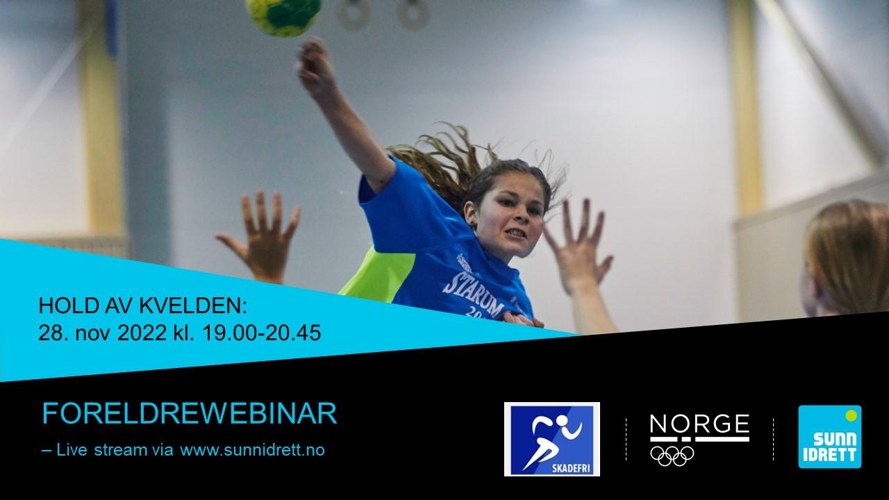 Sunn idretts foreldrewebinar 28. november.