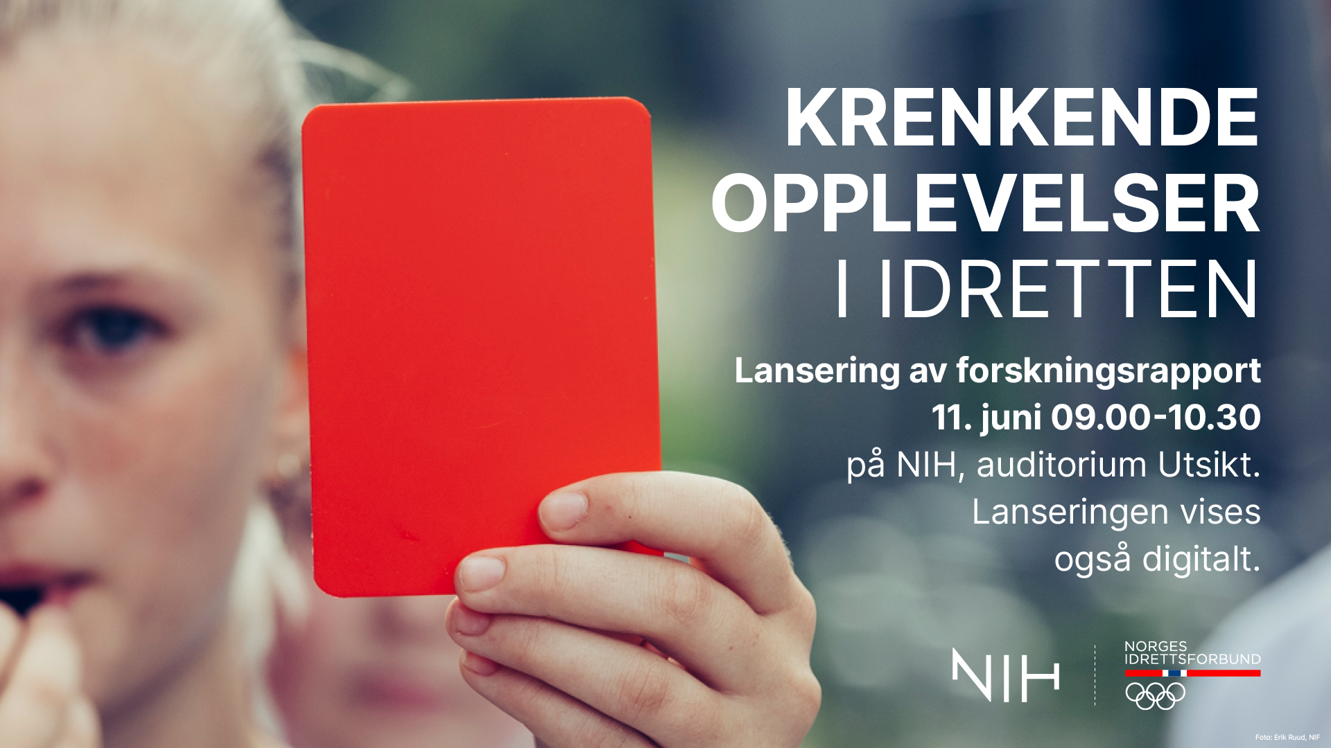 Bilde: Rapport Krenkende opplevelser i idretten