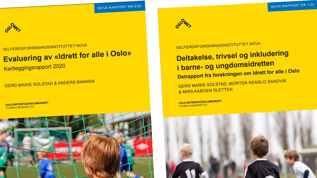 Ny rapport om "Idrett for alle i Oslo" lanseres 21.januar.
