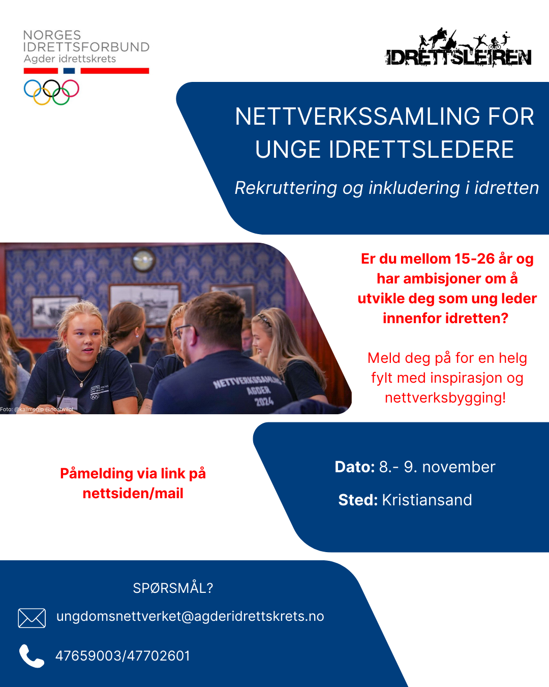 Nettverkssamling for unge ledere i Agder