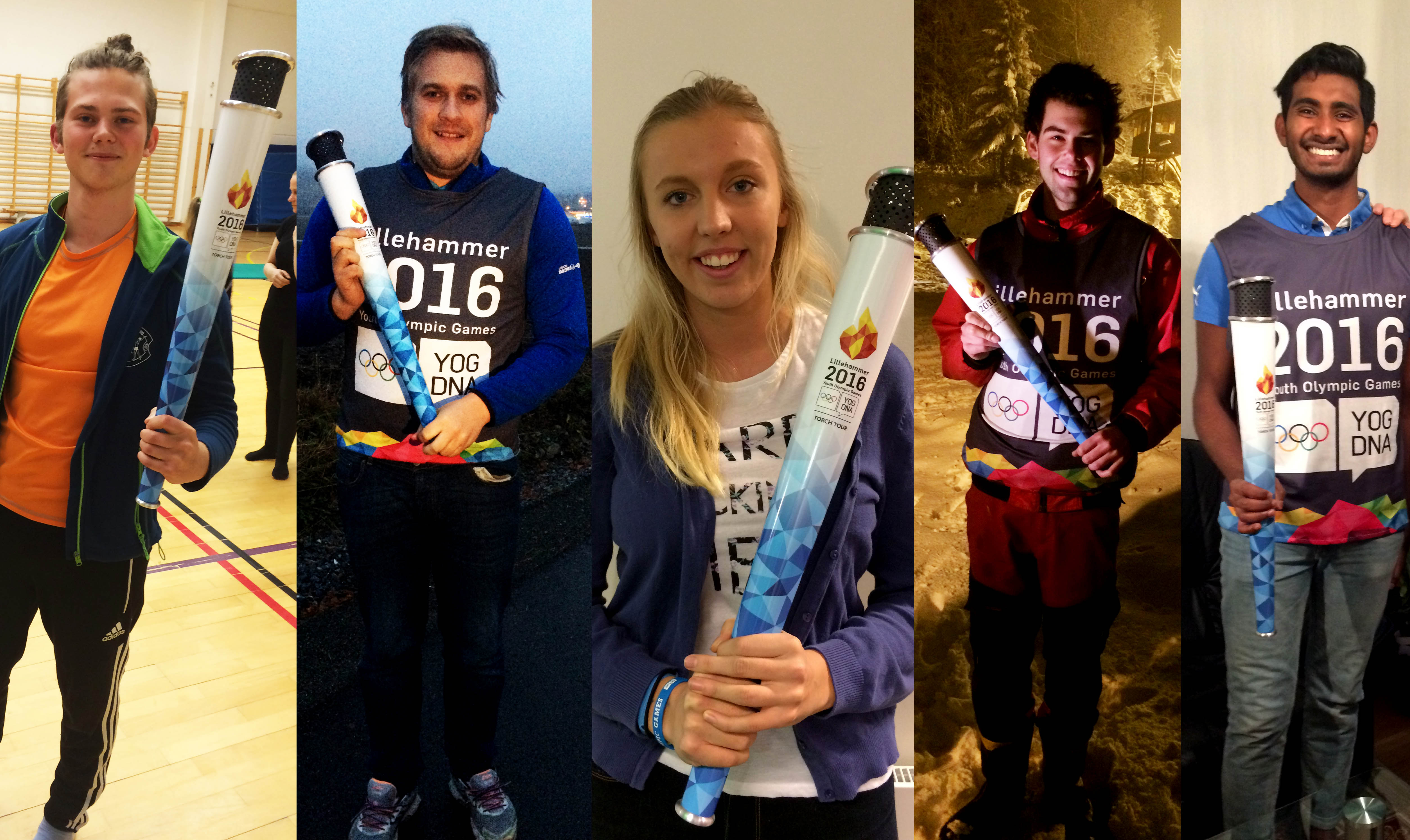 Trygve Kjærland Olsen (19), Adrian Viken (24), Sara Stokken Rott (18), Even Røysheim (21) og Sajandan Rutthira(19) er finalister til prisen Årets ildsjel 2016.