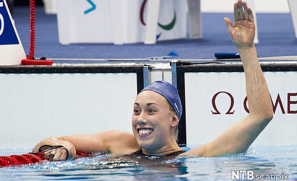  Sarah Louise Rung tok gull på 200 meter fristil i klasse S5 under London Paralympics 2012. Gjentar hun bedriften i Rio? Foto: J. EKSTRÖMER / NTB scanpix