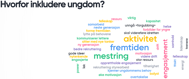 Ungdommene fikk de fremmøtte i salen til å svare på et "menti".