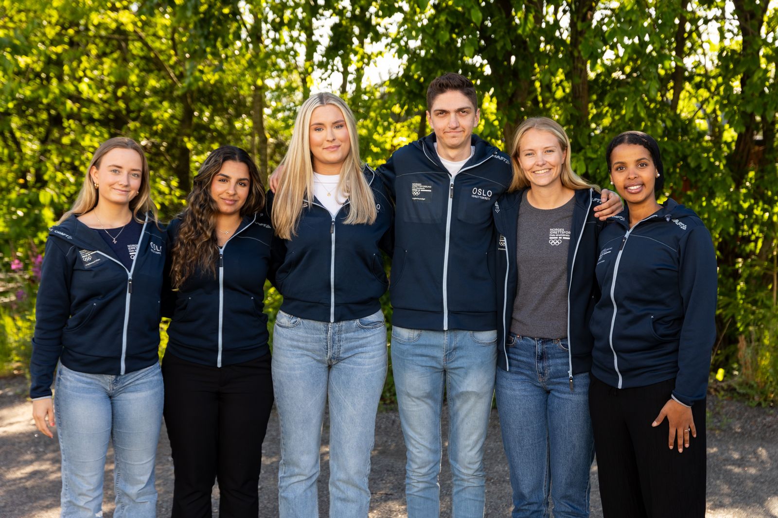 Sommerteamet som hadde sommerjobb i idrettskretsen i 2024