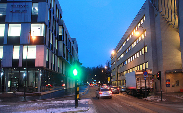 Vahlsgate i Oslo, 17 januar 2017: - Her ligger det en flunka ny flerbrukshall. Kan du se den?