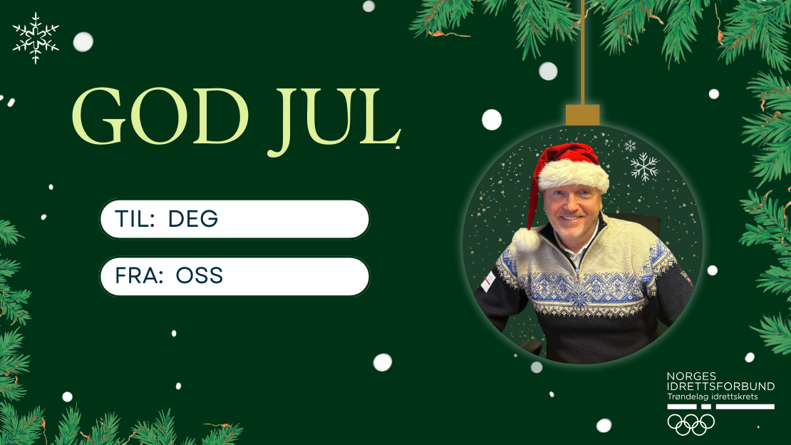 Julehilsen fra orgsjef Ståle Vaag