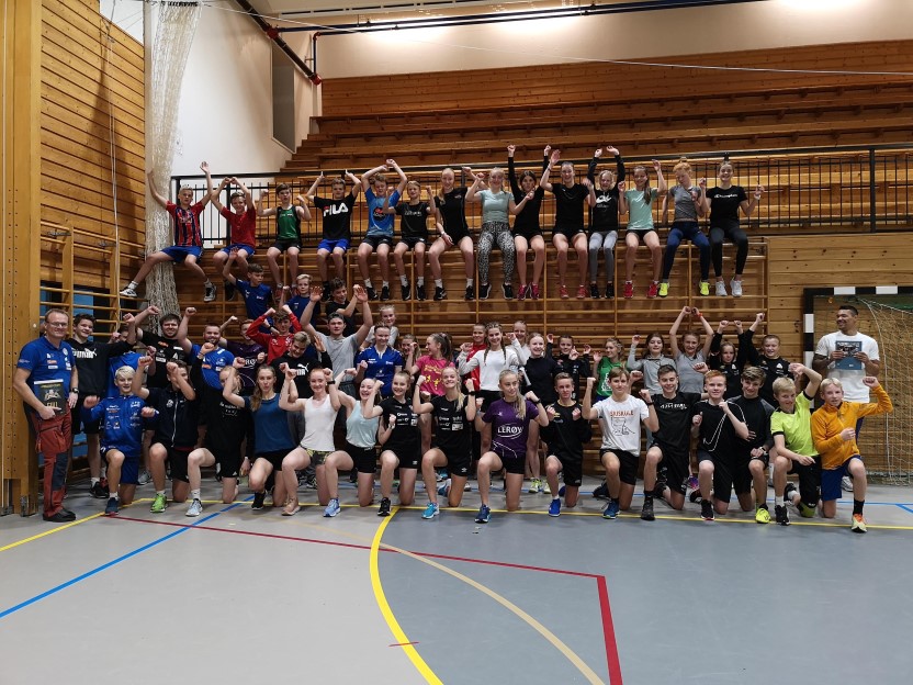 Frå Treningssamling for ungdom på Idrettens Møteplass på Sandane i 2019. 