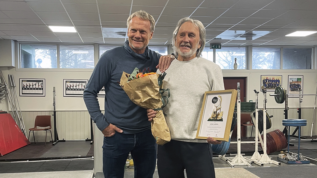 Johnny Sandvik sammen med Frode Grodås. Foto: Randi Marie B. Farnes