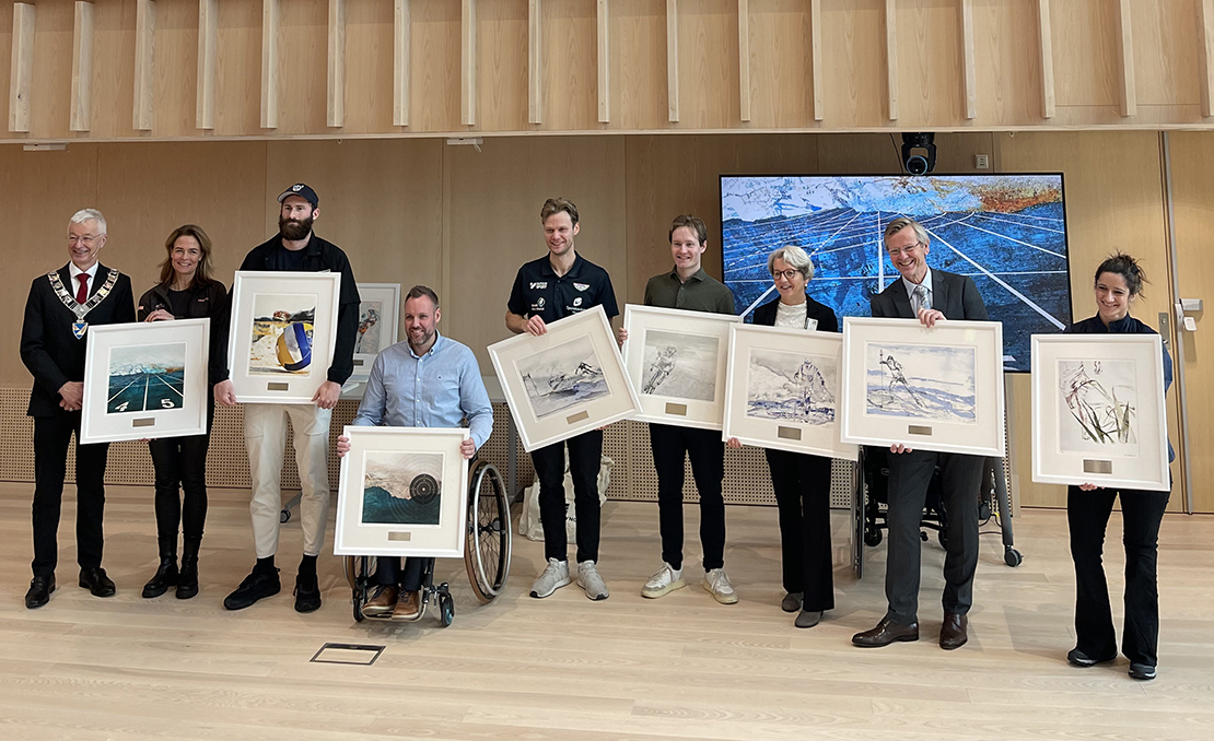 Idrettsutøvere fra Vestland som har fått medaljer i VM eller OL i året som har gått. Foto: Randi Marie B. Farnes