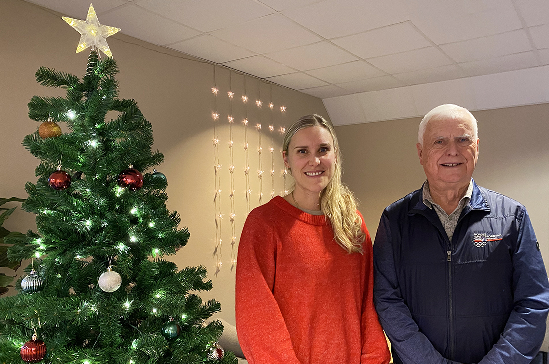 Organisasjonssjef Randi Marie Berntsen Farnes og styreleiar Nils R. Sandal. Foto: VIK