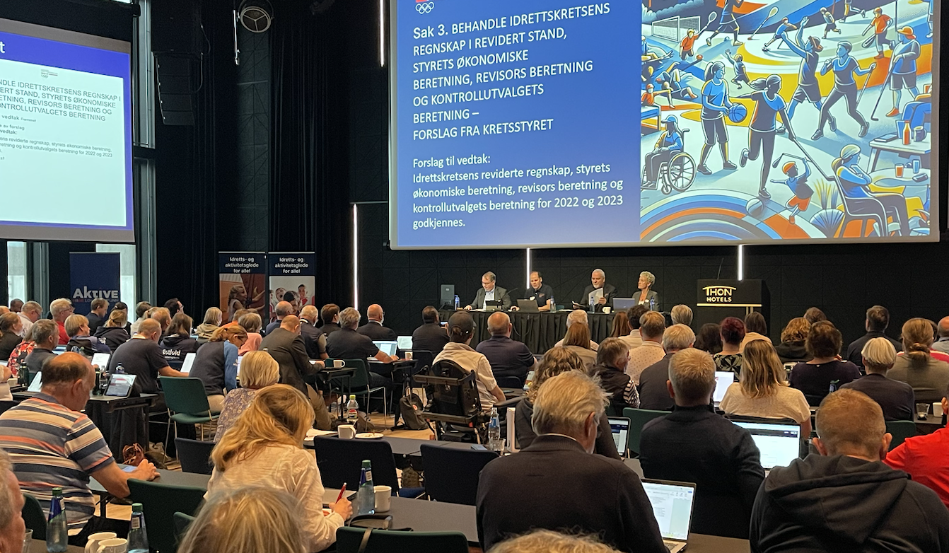 Fra idrettskretstinget i 2024.
